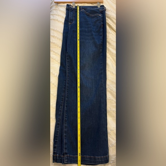 NYDJ Julia flare high rise dark wash jeans women size 12 - Picture 6 of 12